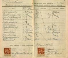 1917 Selmecbánya, a Magyar Királyi Bányászati és Erdészeti Főiskola leckekönyve