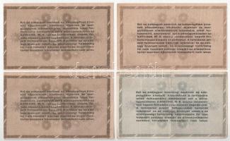 1946. 10.000AP (3x) vízjeles papíron, az egyik sorszámmal + 100.000AP (6x) közte vízjeles és vízjel ...