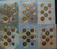 Próbaszett gyűjtemény, benne 13 ország (Dánia, Nagy-Britannia, Svédország, Csehország, Ciprus, Letto...