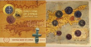 Ciprus 2008. 1c-2€ 8klf db, szettben 1. kiadás! T:BU