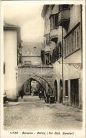 1929 Bolzano, Bozen (Südtirol); antica, Via Dott. Streiter. A-Köllensperger / old town, street (glue marks)