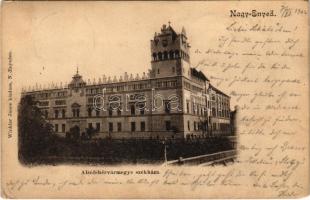 1902 Nagyenyed, Aiud; Alsó-Fehér vármegye székháza, vármegyeháza. Winkler János kiadása / county hall (EK)