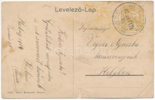 1914 Hídvég, Haghig; Gróf Nemes kastély, park, kert és kápolna, községháza, Unió tér, Fejér Károly h...