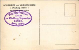 Schneealpe (Steiermark), Windberghütte, Windberg 1904 m, Heinrich Rinnhofer / chalet, tourist house,...