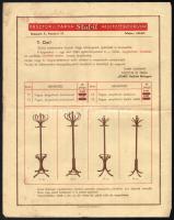 cca 1936 Pásztor és Társa "Stabil" Hajlított Bútorgyár (Bp. Kozma utca 13.) reklámlap, hajtott