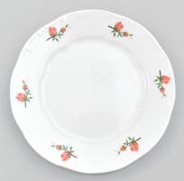 6 db Zsolnay süteményes tányér. Virág mintás. Matricás, jelzett, hibátlan d: 17 cm