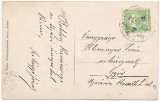 1915 Kászonújfalu, Kászon, Casinu Nou; Római katolikus templom és plébánia. A. Weiser / church and r...