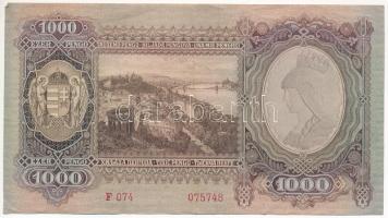 1943. 1000P "F 074 075748" T:F szép papír
Adamo P21