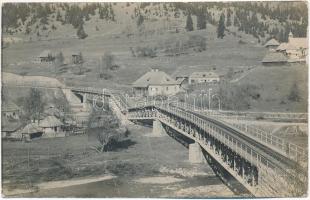 1916 Gyimes, Ghimes; román katonák által épített híd / bridge built by Romanian soldiers. photo