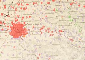 1940 Erdélynek és Magyarország keleti részeinek néprajzi térképe 1910-ben, 1:200 000, Rátky Zsigmond...