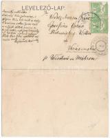 1908 Resicabánya, Resita; Braumüller L. kiadása, 2-részes kinyitható panorámalap / 2-tiled folding p...