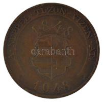 1948. "48-as Díszérem" bronz kitüntetés a zománcozott díszítmény és mellszalag nélkül T:XF...