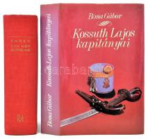 Bona Gábor: Kossuth Lajos kapitányai. Bp., 1988, Zrínyi Katonai Kiadó. Kiadói egészvászon kötés, kiadói papír védőborítóval, jó állapotban. +   Otto Zarek: Egy nép szerelme. Kossuth Lajos életregénye. Herczeg Ferenc előszavával. Ford.: Sebestyén Károly és Horváth Zoltán. Bp.,én.,,Rózsavölgyi. Kiadói egészvászon-kötésben