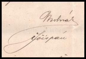 1892 Temesvár, Temes vármegye és Temesvár szab. kir. város főispánja által kiállított főszámvevői ki...