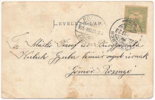 1905 Szászsebes, Mühlbach, Sebesul Sasesc, Sebes; Siculorumgasse und Petrigasse / utcakép, üzletek. ...