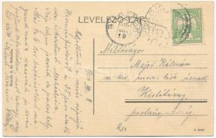 1910 Mehádia, Mehadia; Hauptplatz, gr. or. Kirche / Fő tér, Görögkeleti ortodox templom, Takarékpénz...