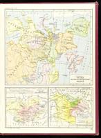 cca 1930 Barthos - Kurucz történelmi atlasz jó állapotban egészvászon, firkás védőborítóval