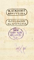 1723 Atlas Portatilis Germanicus c. atlas vágott címlapja, hátoldalán a G. Telekiek alapítványának é...