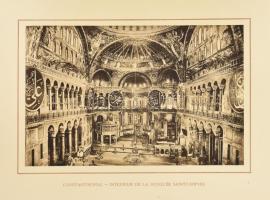 cca 1910 Souvenir de Constantinople 16 képet tartalmazó képes füzet, szakadt gerinccel, a borítón ki...