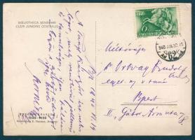 1940 Kornis Gyula házelnök, professzor saját kezü képeslapja