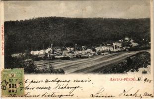 1905 Bártfa, Bártfafürdő, Bardejovské Kúpele, Bardiov, Bardejov; Látkép. Kiadja Divald Károly 41. / Totalansicht / general view, TCV card (Rb)