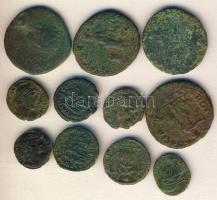 Római Császárság 12db kis- és nagybronz T:vegyes