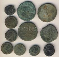 Római Császárság 12db kis- és nagybronz T:vegyes