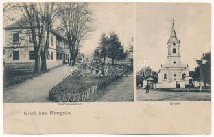 Boksánbánya, Románbogsán, Németbogsán, Deutsch-Bogsan, Bocsa Montana; Forstmeisteramt, Kirche / Erdőhivatal, templom / forestry office, church