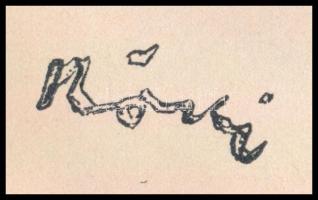 Rippl-Rónai József (1861-1927): Akt. Cinkográfia, papír, jelzett a cinkográfián, paszpartuban, 23×5 ...