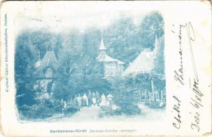 1900 Kővárfüred, Carbunari (Máramaros); Garbonáci gyógyfürdő. Kapható Gálócsinál / spa villa (szakadások / tears)