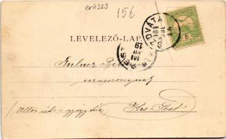 1904 Szováta, Sovata; részlet a Medve-tóról. Petróczy G. fényképész felvétele / Lacul Ursu / lake (b...