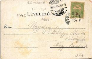 1903 Siófok, Fürdőház, fürdőzők. Reich Farkas kiadása (EK)