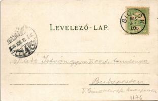 1905 Siófok, Fürdőház, fürdőzők (EK)