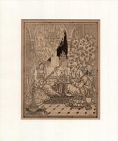 Helbing Ferenc (1870-1958): Esti dal, nyomat paszpartuban, 19×15 cm