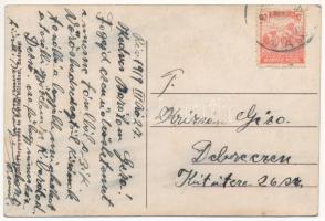 1919 Rév, Körösrév, Vad, Vadu Crisului; Körös parti részlet, templom, Braun Herman üzlete / Cris riv...