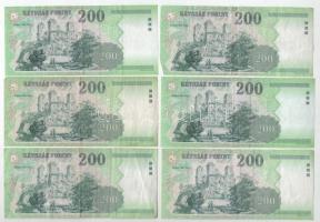 2003-2007. 200Ft (6db, 4xklf) T:F