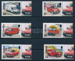 Postatörténet (II): Postai járművek ívszéli sor, Postal history margin set