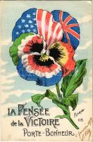 1919 La Pensée de la Victoire Porte-Bonheur / Triple Entente Powers propaganda (fa)