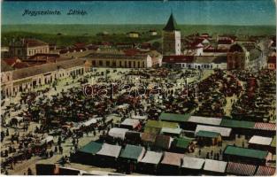 1917 Nagyszalonta, Salonta; piac, zsinagóga / market, synagogue (EB)