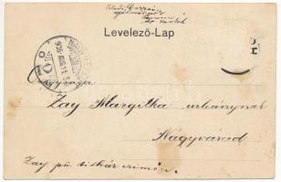 1906 Vaskoh, Vaskóh, Coh, Vascau (Bihar); látkép katolikus templommal télen. Guttmann Mór és társa k...