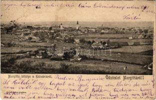 1904 Margitta, Marghita; Látkép a Kálváriáról. Pollák Lajos kiadása / view from the calvary (kis szakadás / small tear)