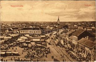 Nagyszalonta, Salonta; Toldy tér, piac. Székely kiadása / market square (Rb)