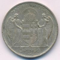 1939. 5P Ag "Horthy balra" T:XF patina, szennyeződés Adamo P8.2