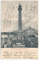 1904 Szatmárnémeti, Satu Mare; Tűzoltó őrtorony felavatása alkalmából tartott díszközgyűlés / honorary assembly for the inauguration of the firefighters tower, ceremony