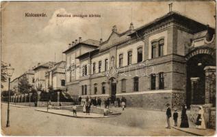 1917 Kolozsvár, Cluj; Karolina országos kórház. Gombos Ferenc kiadása / hospital (EK)