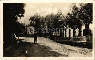 Rónaszék, Costiui (Máramaros); utca részlet. Telegdy Béla felvétele. Perl kiadása / street view (fl)