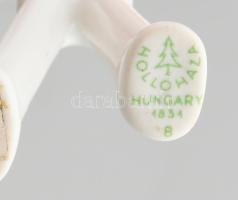 Hollóházi fürdőző fiú figura, jelzéssel, hibátlan, m: 9,5 cm