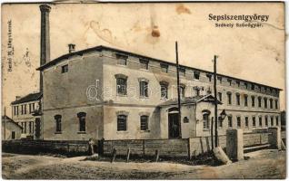 1911 Sepsiszentgyörgy, Sfantu Gheorghe; Székely szövőgyár / weaving mill, factory (b)