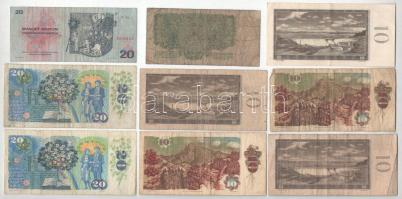 Csehszlovákia 1960-1988. 5K-20K (9db) T:F-G
Czechoslovakia 1960-1988. 5 Korún - 20 Korun (9pcs) C:F...