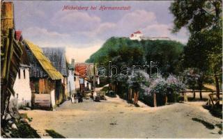 1915 Kisdisznód, Michelsberg, Cisnadioara (Nagyszeben mellett, bei Hermannstadt); utca, vár. G. A. Seraphin / street, castle (EK)